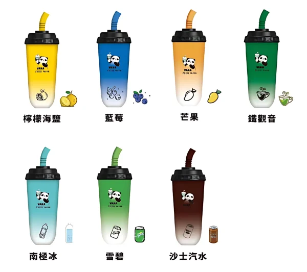 VAKA 奶茶杯 7500 Puff 拋棄式｜可充電大容量一次性電子煙