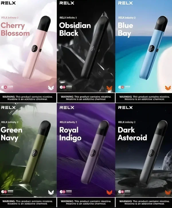RELX Infinity 2 主機：悅刻六代，三段調功率，通用 4-5-6 代煙彈，RELX 悅刻五代幻影主機