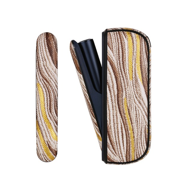 iluma-鎏金保護殼-1.png 鎏金皮革 IQOS 保護套 套裝 PU+PC 加熱煙機煙盒防塵 台灣現貨 原廠防摔收納包 多色選