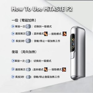 HITASTE F2 加熱煙機：Terea 專用、雙加熱模式的智能巔峰之選