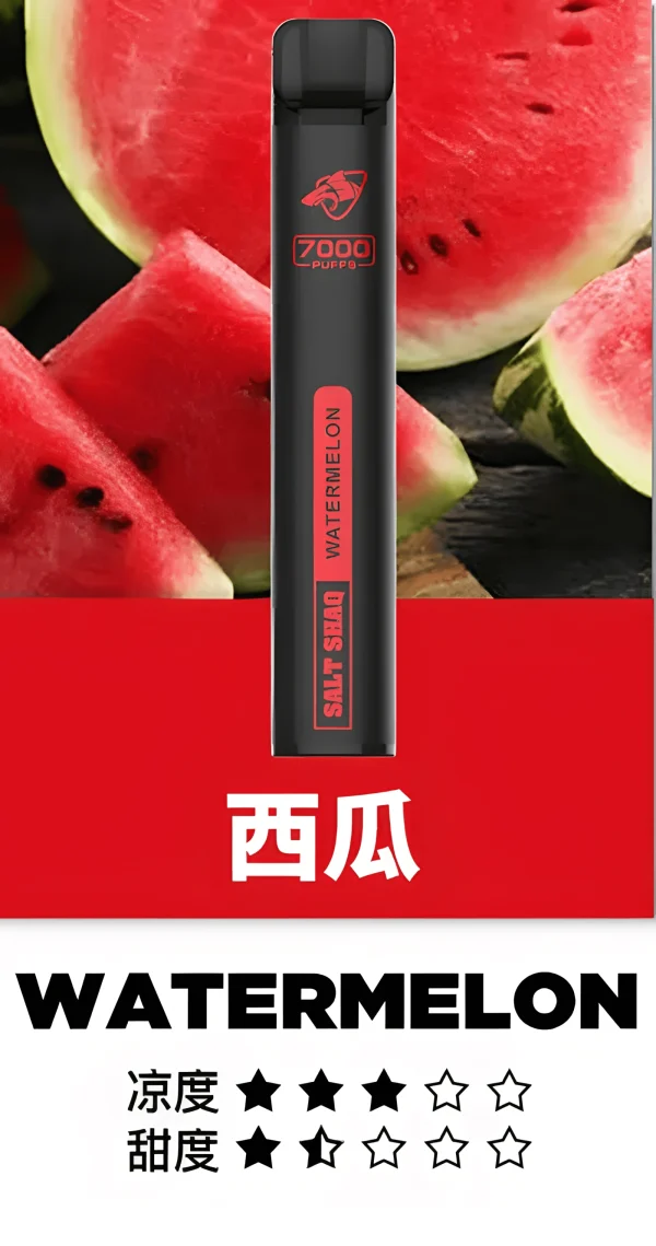 鯊克7500口西瓜.jpg_upscayl_4x_upscayl-standard-4x 💨 鯊克小黑條 7000 口:長續航、極致輕量,拋棄式體驗新巔峰——台灣拋棄式推薦